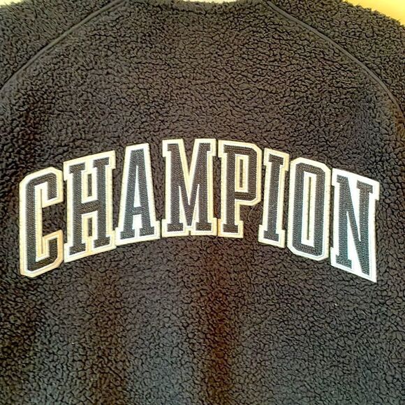 Champion Black Bomber SherpaTeddy Jacket Women's Size S - Picture 6 of 7